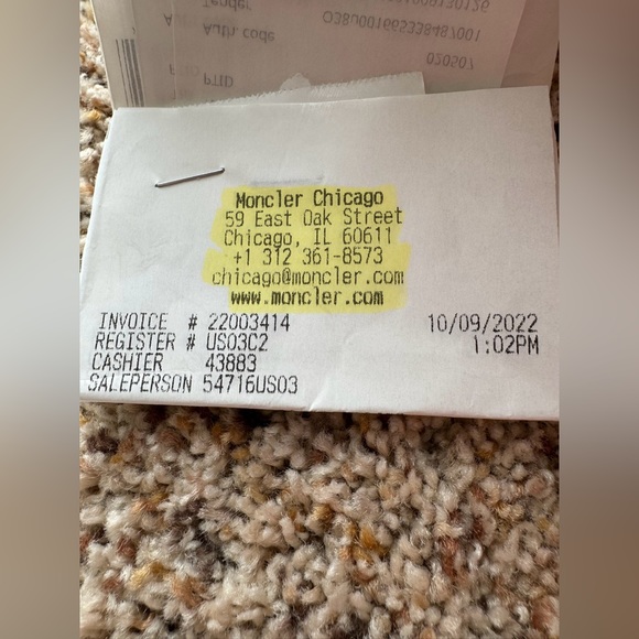 NWT Moncler Frasne Short Down Jacket - 700 Iridescent Blue - Picture 16 of 16